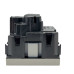 Розетка Zenit дюна 1-а з заземленням та захисними шторками ( 2CLA228800N6201 )