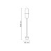 Вуличний світильник Goldlux 314161 Horten E27 1x10W IP44 чорний