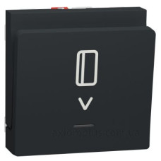 Картковий вимикач Schneider Electric NU328354 з підсвічуванням 10А 2М (антрацит)