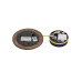 Бра, настінний світильник Nowodvorski 10280 Ring Wood LED S 1x7W 3000K 60Lm IP20 золотий