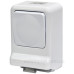 Розетка із вимикачем ETI PRV-1 2Р+РЕ IP 44 10/16A 250В