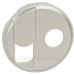 Накладка RJ-45 та TV розетки Legrand Celiane (068539) тип F (титан)