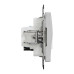 Розетка Schneider Sedna Design алюміній комп'ютерна RJ45 Cat.6 UTP + RJ11 ( SDD113468 )