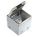 Розетковий люк OBO Bettermann (7368324) UDHOME2 2x розетки 250В 16A для покриття 15мм, (h.=110...135мм) 140х140х110мм