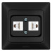 Комп'ютерна розетка NE-AD ARAS 93-124-21-D2 2 CAT5E чорна
