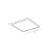 Світильник стельовий Italux PLF-39573-230S-22W-BL Aleria LED 1x22W 2800K/4000K/6000K 2200Lm IP20 чорний