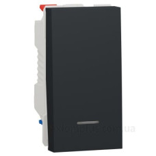 Одноклавішний перемикач Schneider Electric NU310354S з нейтраллю 10А 1М (антрацит) Одноклавішний перемикач Schneider Electric NU310354S з нейтраллю 10А 1М (антрацит)