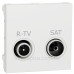 Одинарна розетка Schneider Electric NU345418 R-TV SAT 2М (біла) Одинарна розетка Schneider Electric NU345418 R-TV SAT 2М (біла)