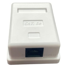 Однопортова розетка GEAR RJ45x1 UTP Cat.5e 8P8C