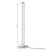 Торшер Goldlux 325211 Magical LED 1x7W RGB IP20 білий