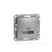 Розетка USB Schneider Electric Sedna Design & Elements A+C 3A 45Вт алюміній SDD113404