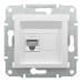 Розетка Schneider Asfora біла комп'ютерна RJ45 Cat.6 ( EPH4770121 )