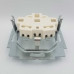 Розетка ABB basic55 cлонова кість 1-на з заземленням з кришкою ( 2CKA002018A0351 )