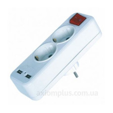 Двійник FAR F08 з 2 USB та вимикачем (7.6.1.97340) Двійник FAR F08 з 2 USB та вимикачем (7.6.1.97340)