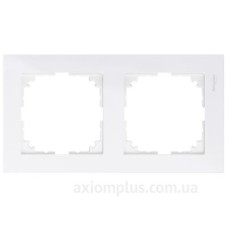 Двомісна рамка Schneider Electric M-PURE MTN4020-3619 полярно-біла