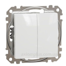 Двоклавішний вимикач Schneider Electric Sedna Design & Elements білий SDD111105