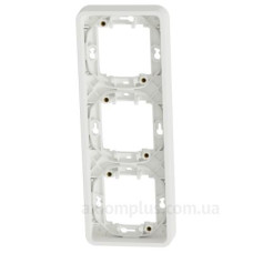 Вертикальна 3-постова рамка Schneider Electric MUR39109 IP55 (біла) Вертикальна 3-постова рамка Schneider Electric MUR39109 IP55 (біла)