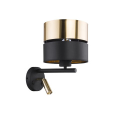 Бра, настінний світильник TK Lighting 2579 Hilton E27+G9 1+1x15W+8W IP20 золотий