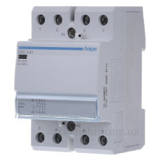 Контактор 40A ESC441 (4НЗ, 230В) 3м Hager