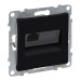 Розетка комп'ютерна RJ45 Cat.6 UTP Legrand SUNO (чорний) 721452