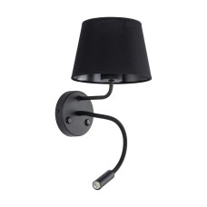 Бра, настінний світильник TK Lighting 10081 Maja E27+G9 1+1x15W+8W IP20 чорний
