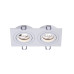 Точковий світильник Kloodi KD-BASE SQ92x175 GU10 WH 2x10W IP20 білий