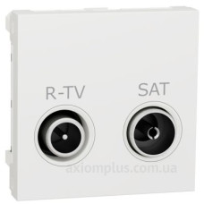 Одинарна розетка Schneider Electric NU345418 R-TV SAT 2М (біла) Одинарна розетка Schneider Electric NU345418 R-TV SAT 2М (біла)