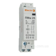 Модульний контактор ElectrO PMM2252NC ПМм 2P 25A 230В 2NC