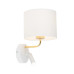 Бра, настінний світильник TK Lighting 1370 Richi E27+G9 1+1x15W+8W IP20 білий