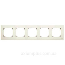 П'ятимісна рамка ABB Sky 8575 BL (біла)