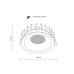 Точковий світильник TK Lighting 18127 Nexus LED 1x12W 3000K/4000K/6000K 840Lm IP20 чорний