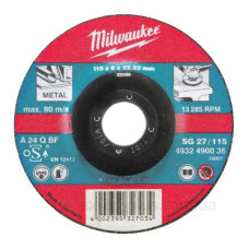 Шліфувальний диск з металу MILWAUKEE 4932490040 SG 27/230х6 (1шт) Шліфувальний диск з металу MILWAUKEE 4932490040 SG 27/230х6 (1шт)