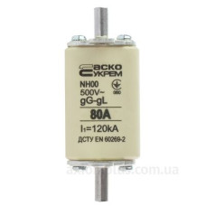 Запобіжник Аско-Укрем NH00 80A gG (A0050010014)
