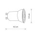 Лампа LED Nowodvorski Bulb GU10 R35 1x4W 3000K 370Lm IP20 біла ( 10230 )