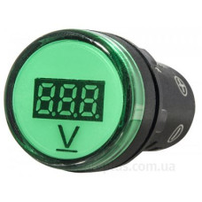 Зелений постовий вольтметр Аско-Укрем AD22-22 DVM DC 5-30В