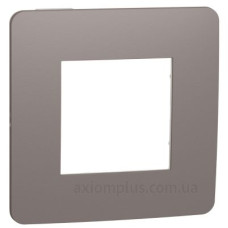 Однопостова рамка Schneider Electric NU280216 (шоколад/білий)