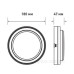 Світлодіодний світильник Maxus MBH 10Вт 3000/4100/6500 IP65 BL Circle (1-MBH-10W-BLC)