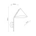 Бра, настінний світильник TK Lighting 10041 Cono E27 1x15W IP20 чорний