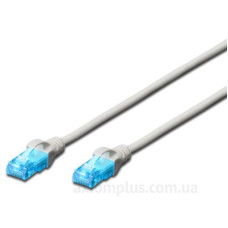 Сірий патч-корд cat.5e UTP (10м) AWG 26/7 CCA PVC Digitus DK-1512-100