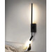 Бра, настінний світильник Kloodi WA-KELLY 634 3K BK LED 2x9W+3W 150Lm IP20 чорний