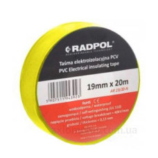 ПВХ ізолента Radpol AR 19/20 жовта 20м ПВХ ізолента Radpol AR 19/20 жовта 20м