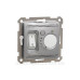 Термостат теплої підлоги Schneider Electric Sedna Design алюміній SDD113507