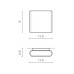 Вуличний світильник Azzardo AZ2180 Cremona S LED 2x7W 3000K 560Lm IP54 темно-сірий
