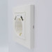 Розетка ZENA ELBI біла 1-на з заземленням + 2USB без рамки ( 609-010200-317 )