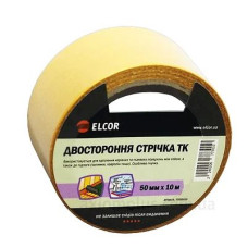 Двостороння стрічка Elcor 40206773 TEFB5010 на тканинній основі 50мм (10м) Двостороння стрічка Elcor 40206773 TEFB5010 на тканинній основі 50мм (10м)