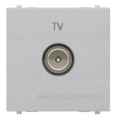 TV розетка ABB Zenit N2250.7 PL 2М (срібло) TV розетка ABB Zenit N2250.7 PL 2М (срібло)