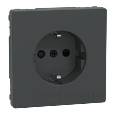 Розетка Schneider Electric D-Life MTN2300-6034 з з/к та шторками антрацит
