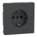 Розетка Schneider Electric D-Life MTN2300-6034 з з/к та шторками антрацит