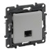 Механізм розетки комп'ютерної RJ-45 UTP Cat.5e Legrand Niloe Step алюміній