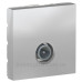 Одинарна TV розетка Schneider Electric NU346230 2М (алюміній)